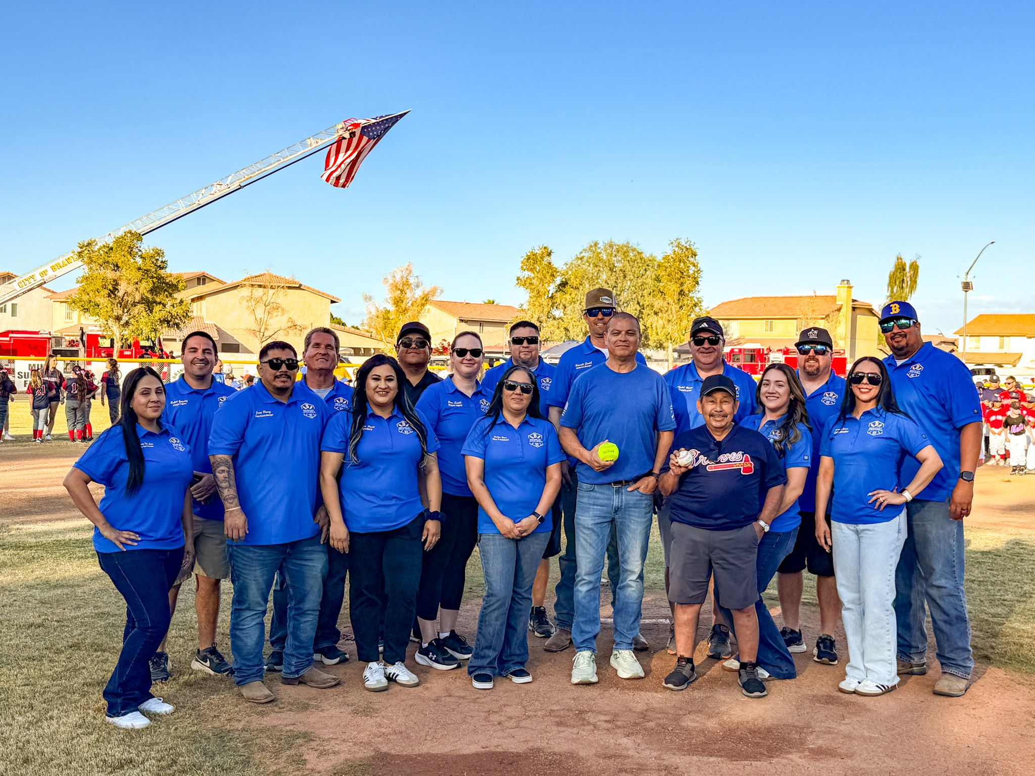 Brawley Little League board members gathered together